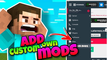 Add your own custom mods 😎 in aternos