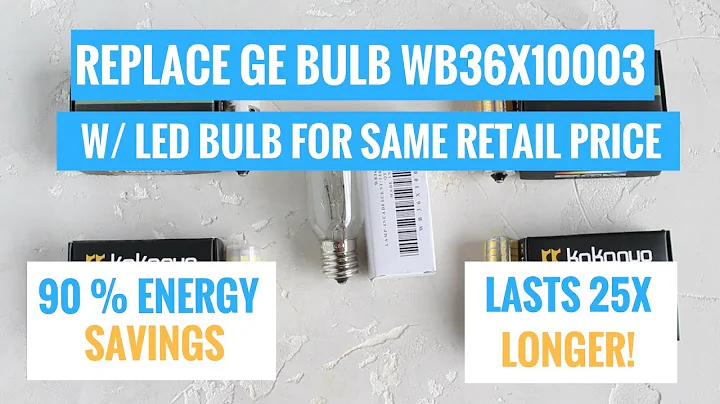 Replace GE WB36X10003 Microwave Light Bulb w/ LED Bulb & SAVE MONEY $$$$!