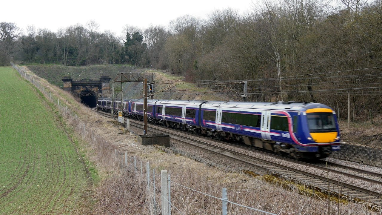 First ScotRail 170421 & 170423 head south past Welwyn Tunnels - 5Z70