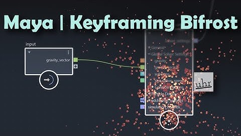 Maya: Animating Bifrost Graph Parameters