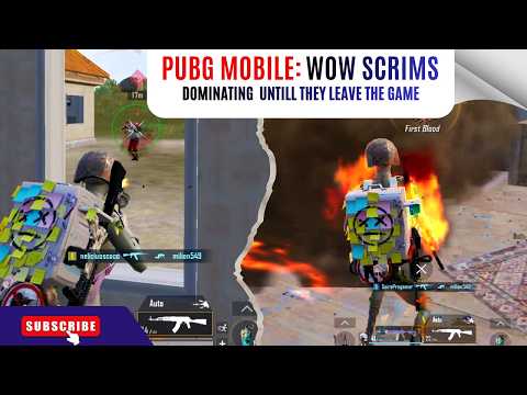 #pubgmobile (WOW) #scrims 1v1v1