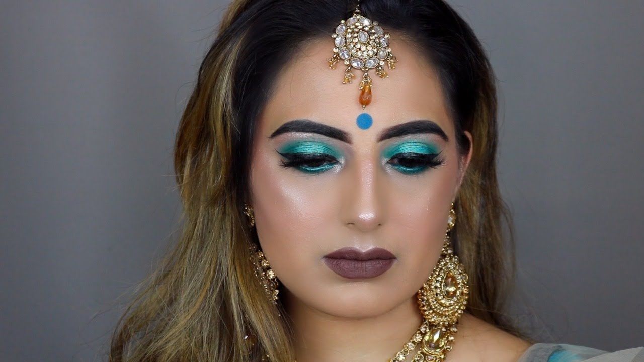 INDIAN/ASIAN WEDDING GUEST MAKEUP TUTORIAL TURQUOISE