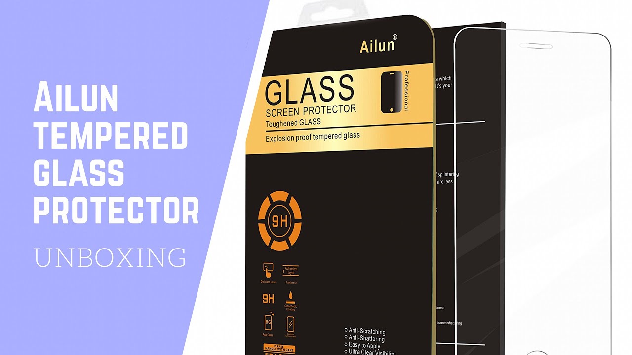 Ailun Tempered Glass Protector for the IPhone 7+, 6/6+ (3pack) Unboxing