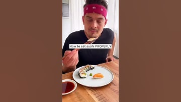 Do you mix the WASABI with the SOY SAUCE??😎😁❤️🍣 |How to eat sushi PROPERLY| Throwback|CHEFKOUDY