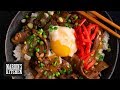 Japanese Beef & Onsen Egg Rice Bowl - Marion's Kitchen
