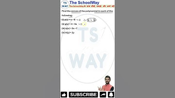 Class 9 Maths, Ch 2 Polynomials Problem 11 | NCERT exampler | NCERT CBSE #cbse9 #maths #polynomials