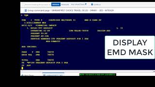 HOW TO ISSUE GROUP EMD ON AMADEUS
