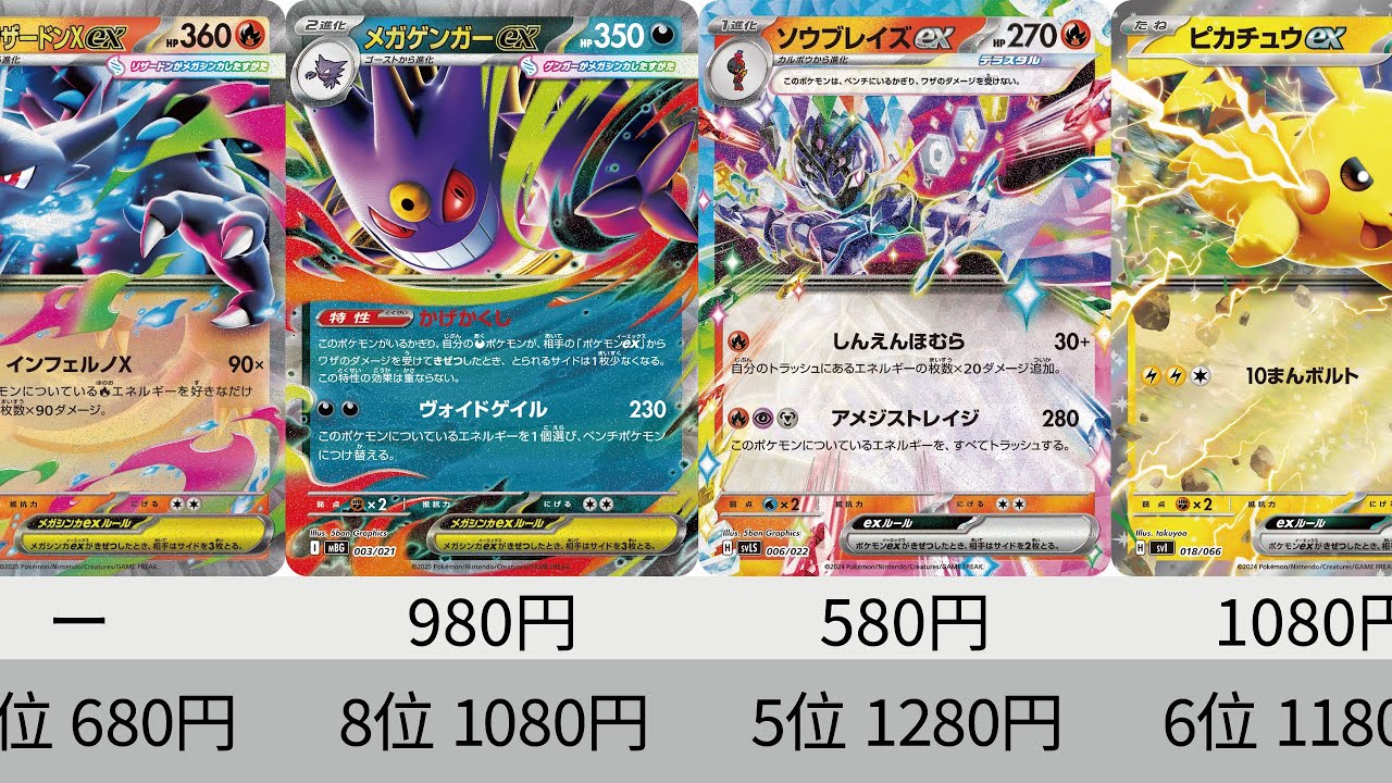 ポケカ】 2023年収録AR全種+α販売価格ランキング！ 24年12月