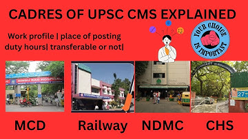 UPSC CMS Cadre I vs Cadre II :  Differences in work style, postings and lifestyle. CHOOSE WISELY. 🤔