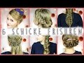 6 Easy SCHICKE FRISUREN - Für mittel/langes Haar, easy!