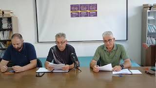 Συνέντευξη Τύπου του ΝΤ Λευκάδας της ΑΔΕΔΥ - Ο πρόεδρος του Τμήματος Απόστολος Θερμός