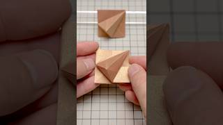 🔼 Triangular Pyramid 🔼  | 三角錐 #origami #origamitutorial #geometry