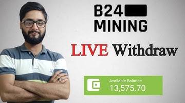 B24 live withdraw Proof | B24 Bitcoin cloud mining Website | Raja Abdullah