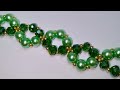 Crystal beads and pearls,easy and elegant bracelet/Браслет из кристалей и жемчуга, легко и стильно/