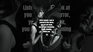 You are not weak.#selflove#woman#motivation#marlenechanel#trendingshorts#youtubeshorts#shorts