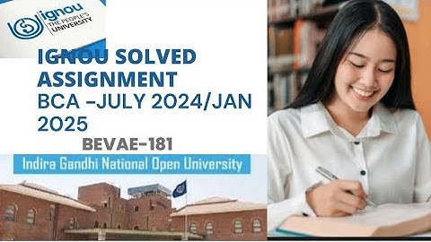 BEVAE 181 ENVIRONMENTAL STUDIES ASSIGNMENT 2024 2025#ignou #ignousolvedassignment #bca #bcastudents