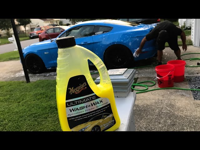 Meguiars Ultimate Wash & Wax, car shampoo with wax, car wash and