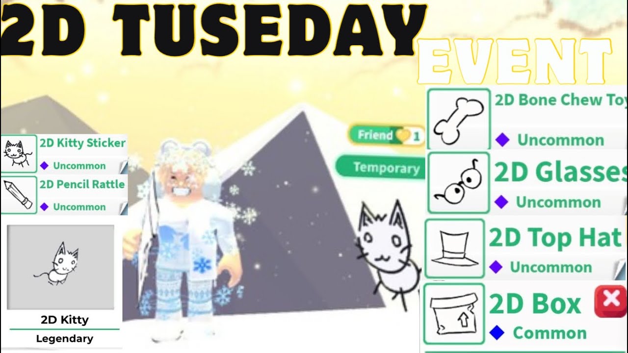 ADOPT ME 2D TUSEDAY EVENT LIVE NOW