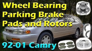Replacing Rear Brakes, E-Brake Shoes, and Wheel Bearing 92-01 Toyota Camry