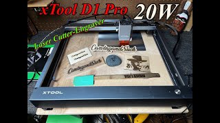 xTool D1 Pro 20W  DIY Laser Engraving & Cutting Machine Setup and Test