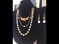 Multi Strand Necklace and Earrings Using The Jesse James Magical mystery Bead Box March 2021