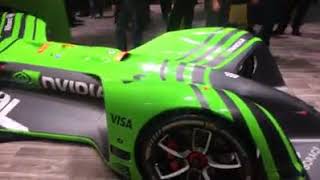 CRAZIEST FUTURISTIC CAR AT CES 2018 (Must see to believe) Roborace at Nvidia booth