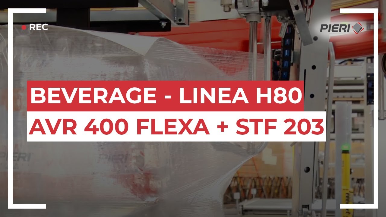 Beverage - Linea H80 - AVR 400 Flexa + STF 203 | Pieri Wrapping Machine ...