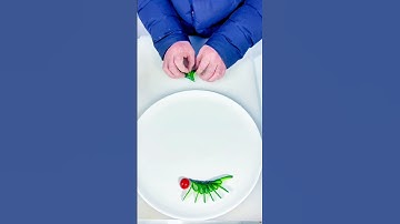 Simple and Easy to Learn Cucumber Plate Decoration# Fruit and Vegetable Modeling# Plate Pendulum Sk