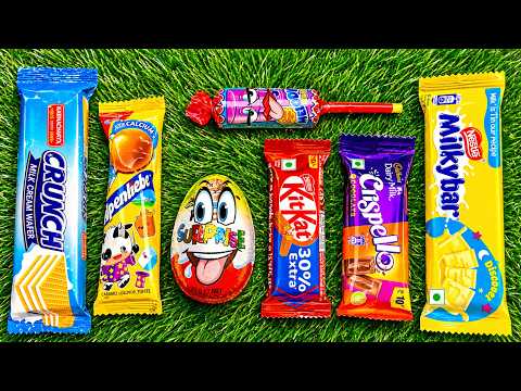 Satisfying Video Unboxing GIANT Rainbow Color Lollipops with Sweet Chocolate and Candy Cutting ASMR
