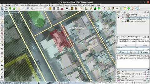 JOSM shifting a tall building at ground level