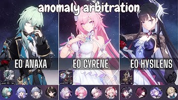 E0S1 Cyrene x Castorice NEW Anomaly Arbitration | E0 Hysilens, E0 Anaxa | Honkai star rail 3.7