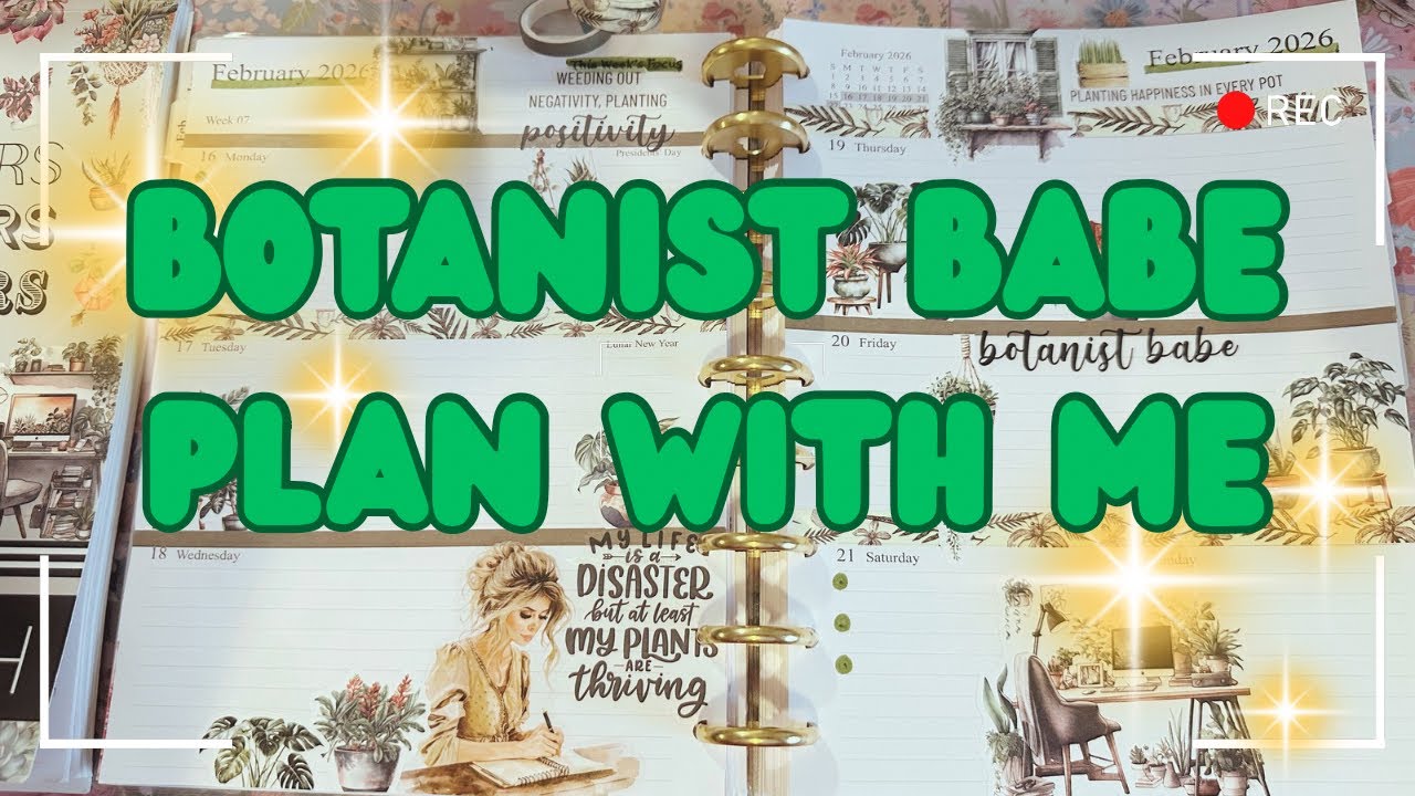 Разворот ежедневника Botanist Babe | Планируйте вместе со мной