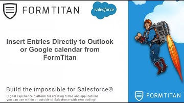 Insert Entries Directly to Outlook or Google calendar from FormTitan