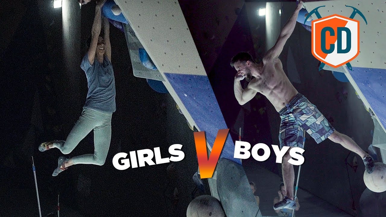 Girls Vs Boys: Climbing Face Off | Climbing Daily Ep.1404