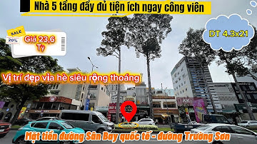 Hiếm 23 TỶ 6 – Mặt Tiền Trường Sơn F2 Tân Bình | Dòng Tiền 40TR – Vị Trí HUYẾT MẠCH DT 4,3x21