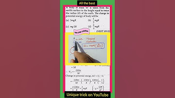 Gravitation Shocking short cut solutions for neet physics problems | physics cheat codes | #shorts