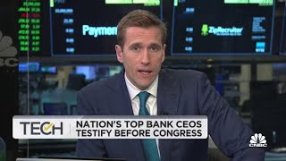 Nation's top bank CEOs testify before Congress during contentious hearing