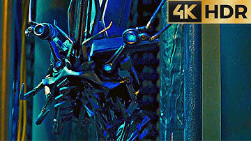 TRANSFORMERS 2007 | Frenzy Infiltrates Air Force One and hacks network | full HD 4K