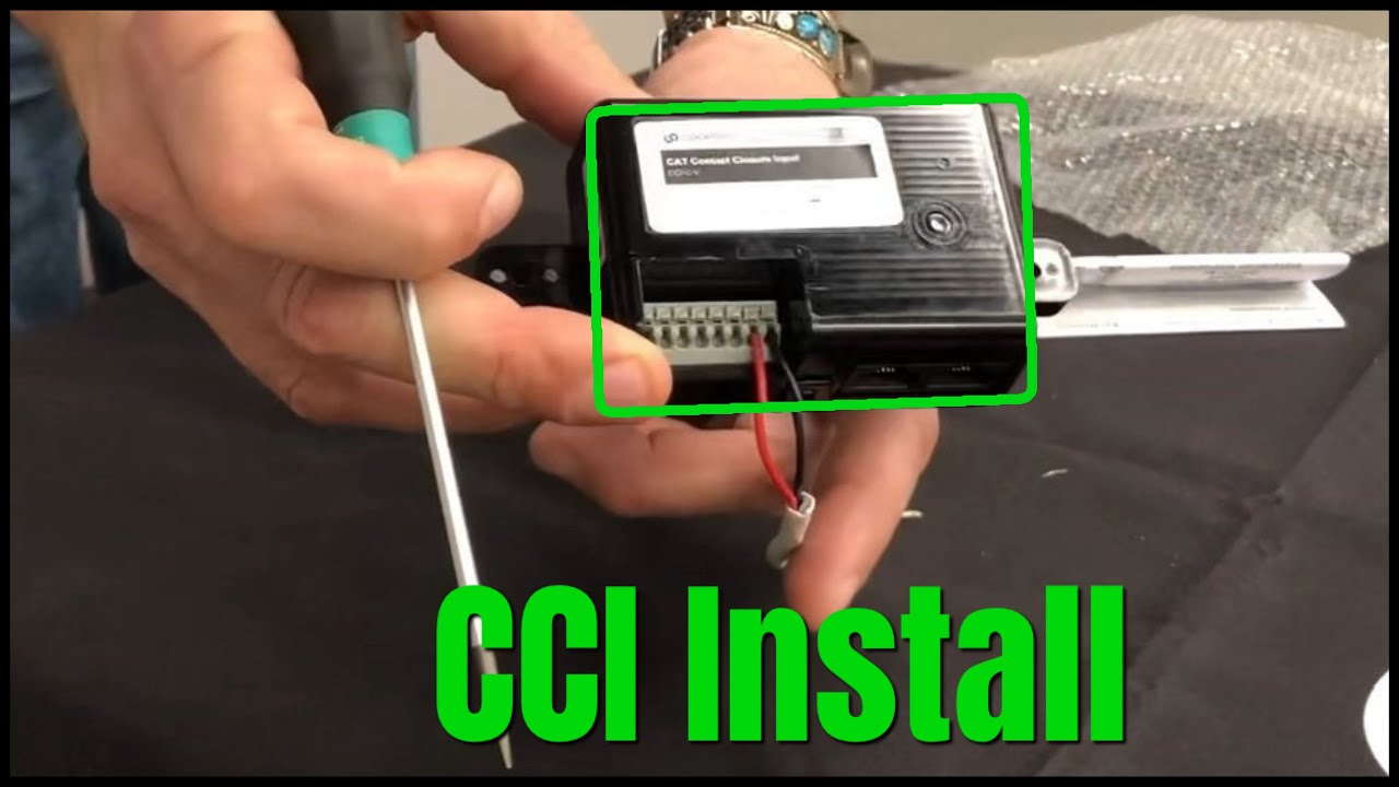 How to Install - WaveLinx CAT Contact Closure Input (CCI-C) - YouTube
