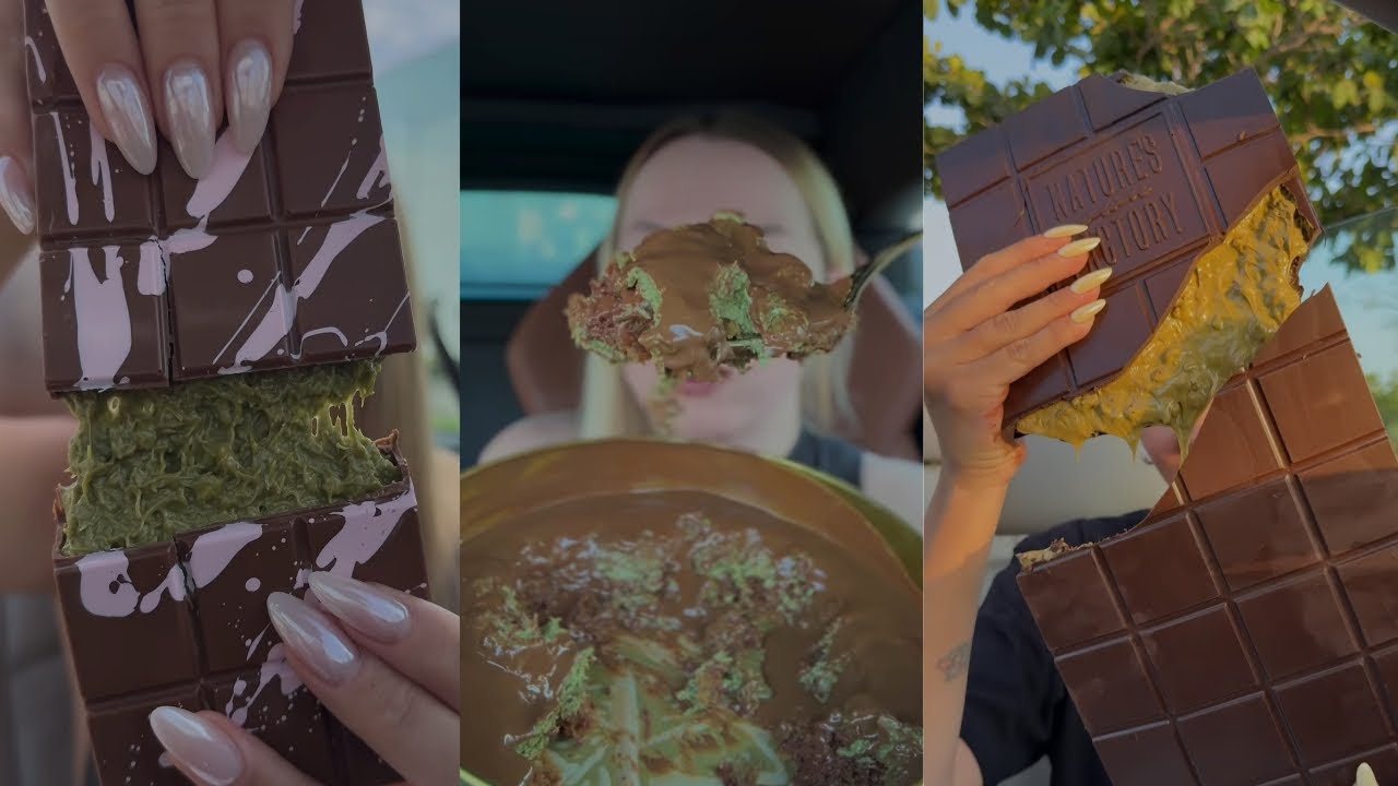 TIKTOK mukbang compilation/ Dubaï chocolat 🍫
