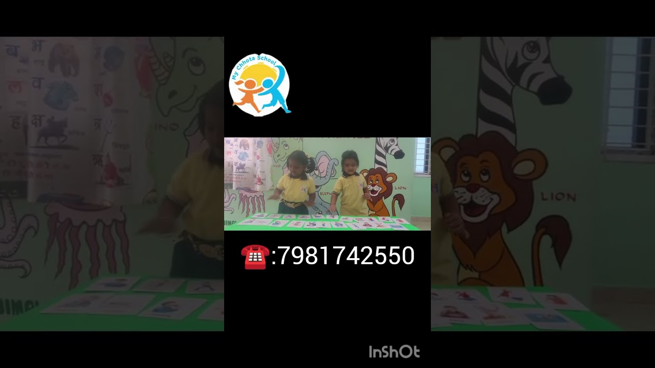 Understanding action words by kindergarten kids.