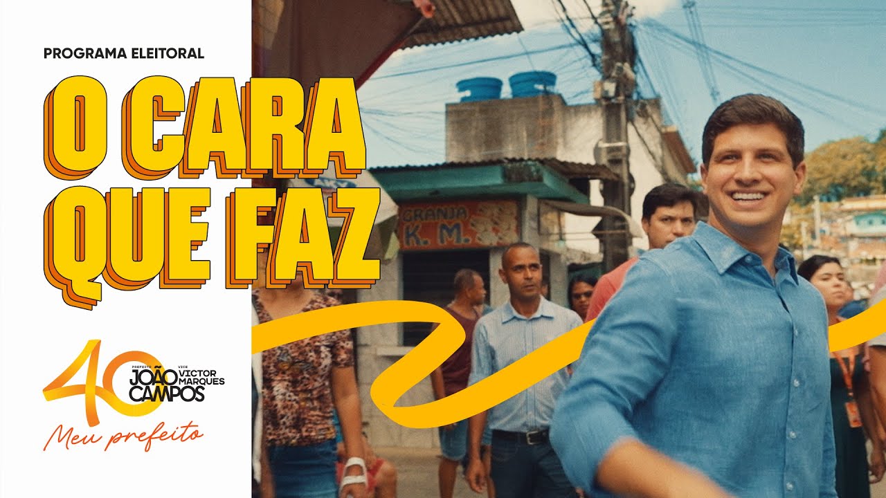 Assista ao primeiro programa da campanha eleitoral de João Campos, Meu Prefeito