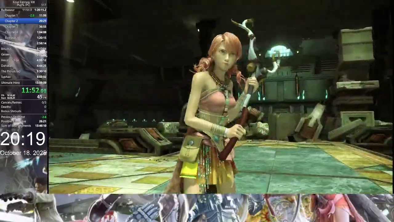 Final Fantasy XIII - Plat% (WR au 19.10.2025) (Part 1/2)