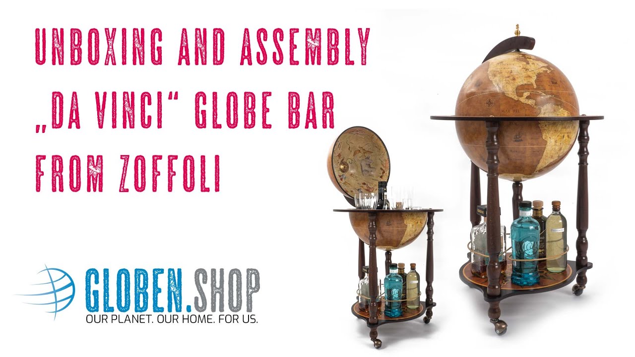 Globe bar "Da Vinci" from Zoffoli - Unboxing and assembly