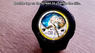 Samsung Galaxy Watch 3 Digital Globe -  🌎 Amazing Animated Earth watch face screenshot 3