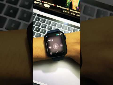 Control music on iPhone using Apple Watch Series 8 #shorts #review #apple #applewatch