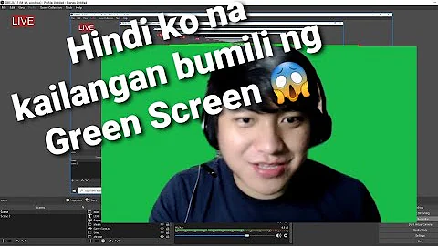 How to remove video background without green screen using OBS