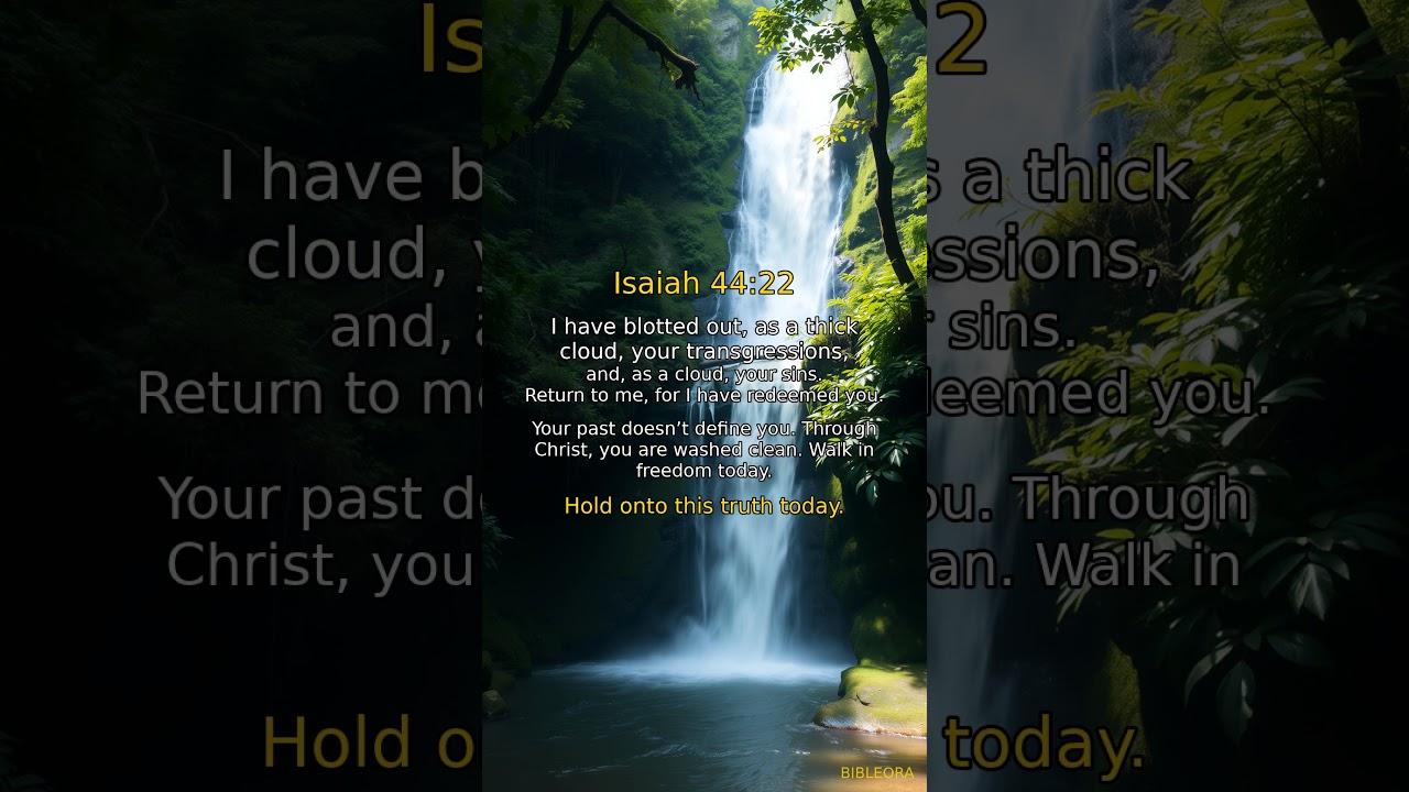 🙏 GOD'S WORD: Forgiveness | Isaiah 44:22 #shorts