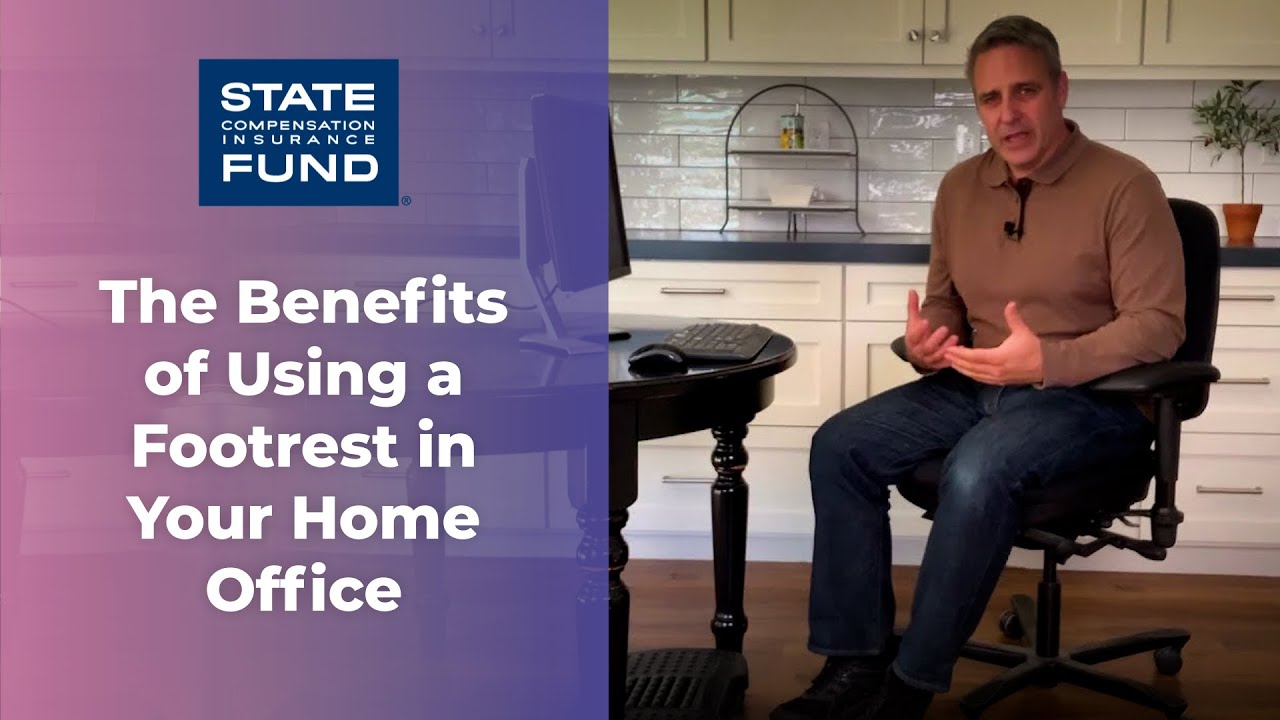 The Benefits of Using a Footrest in Your Home Office 