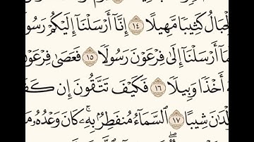 سورة المزمل للشيخ المقرئ عبدالقادر العثمان ..